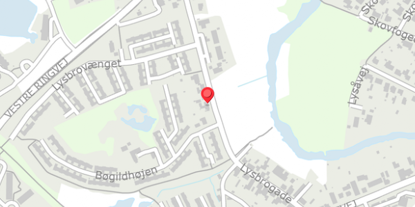 Trafikstøjkort på Lysbrogade 25, . , 8600 Silkeborg