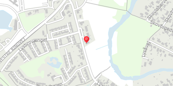 Trafikstøjkort på Lysbrogade 40, . , 8600 Silkeborg