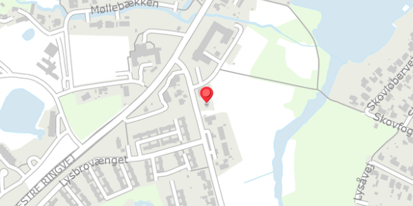Trafikstøjkort på Lysbrogade 46, 8600 Silkeborg