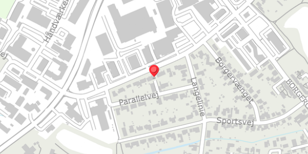Trafikstøjkort på Parallelvej 18, 8600 Silkeborg