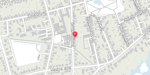 Trafikstøjkort på Rolighedsvej 21, 8600 Silkeborg