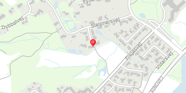Trafikstøjkort på Sleipnersvej 21, 8600 Silkeborg
