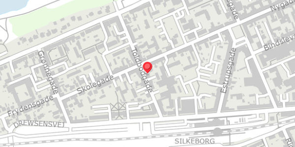 Trafikstøjkort på Toldbodgade 21, 8600 Silkeborg