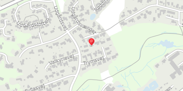 Trafikstøjkort på Trymsvej 9, 8600 Silkeborg