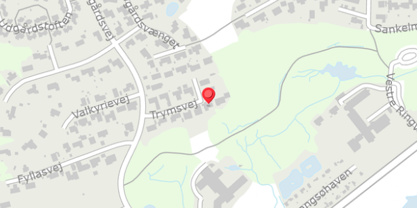 Trafikstøjkort på Trymsvej 12, 8600 Silkeborg