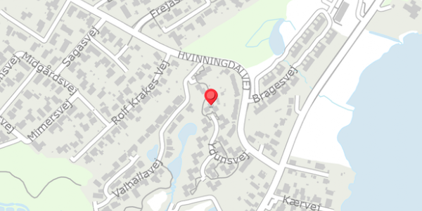Trafikstøjkort på Ydunsvej 21, 8600 Silkeborg