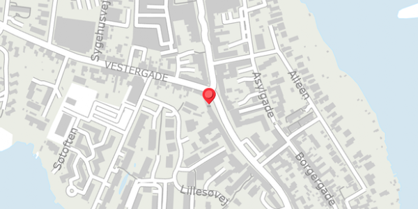 Trafikstøjkort på Adelgade 39B, 8660 Skanderborg