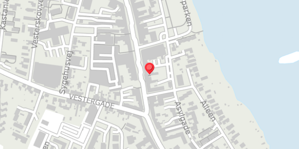 Trafikstøjkort på Adelgade 64D, 8660 Skanderborg