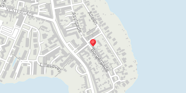 Trafikstøjkort på Borgergade 3, . , 8660 Skanderborg