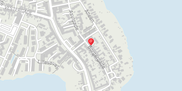Trafikstøjkort på Borgergade 5, . , 8660 Skanderborg