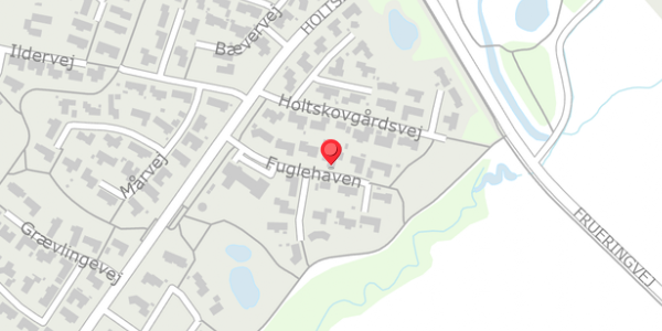 Trafikstøjkort på Fuglehaven 7, 8660 Skanderborg