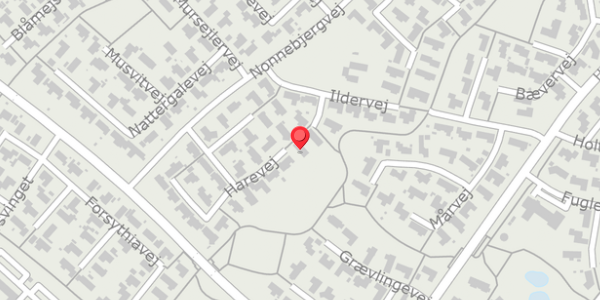 Trafikstøjkort på Harevej 25, . , 8660 Skanderborg