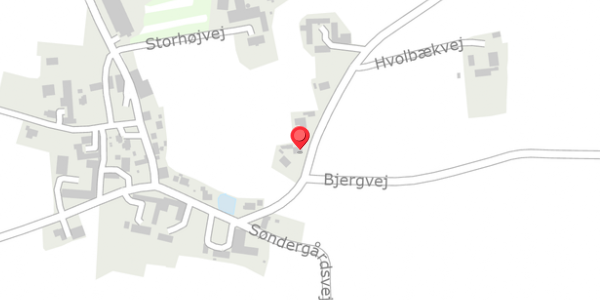 Trafikstøjkort på Hvolbækvej 3, 8660 Skanderborg
