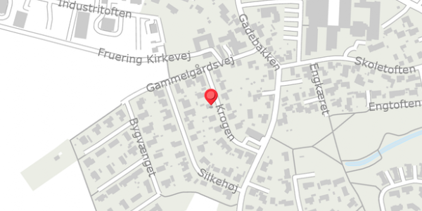 Trafikstøjkort på Krogen 13, 8660 Skanderborg