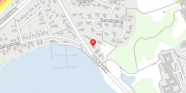 Trafikstøjkort på Oddervej 19, 8660 Skanderborg