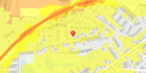 Trafikstøjkort på Ottestoften 15, 8660 Skanderborg