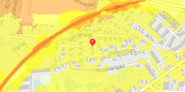 Trafikstøjkort på Ottestoften 24, 8660 Skanderborg