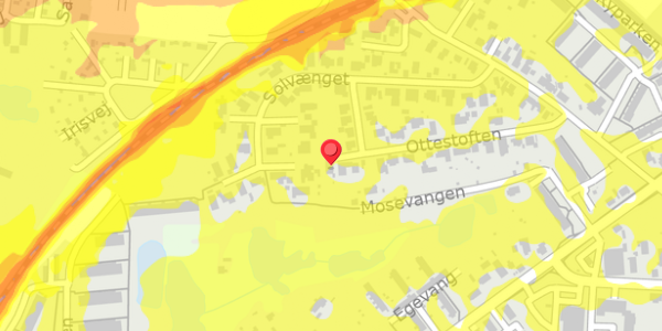 Trafikstøjkort på Ottestoften 28A, 8660 Skanderborg