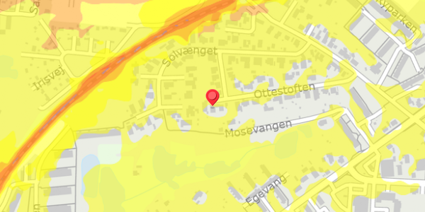 Trafikstøjkort på Ottestoften 30, 8660 Skanderborg