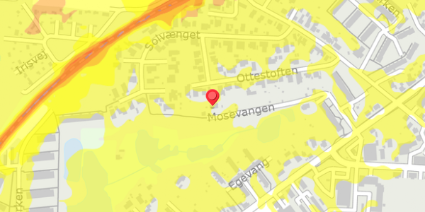 Trafikstøjkort på Ottestoften 34, 8660 Skanderborg