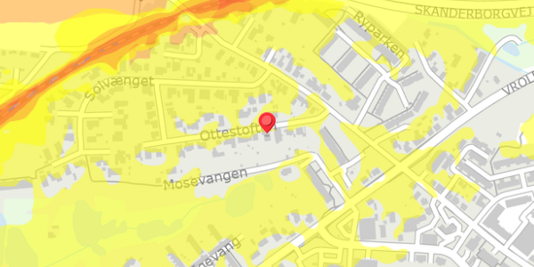 Trafikstøjkort på Ottestoften 50, 8660 Skanderborg