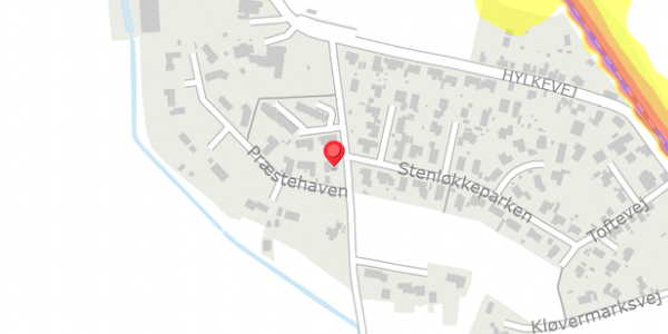 Trafikstøjkort på Præstehaven 2, . , 8660 Skanderborg
