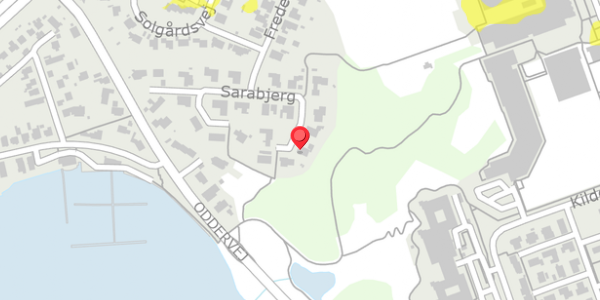 Trafikstøjkort på Sarabjerg 13, 8660 Skanderborg