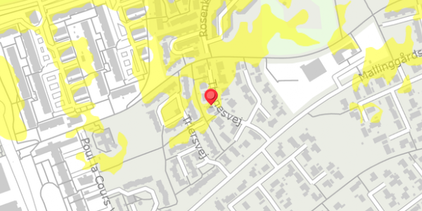 Trafikstøjkort på Thanesvej 17, 8660 Skanderborg