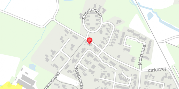 Trafikstøjkort på Kirkevej 17, . , 8963 Auning