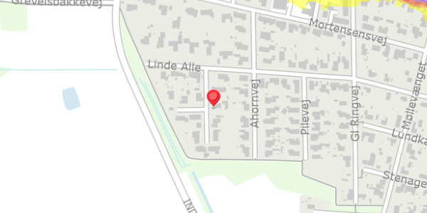 Trafikstøjkort på Linde Alle 37, . , 8963 Auning