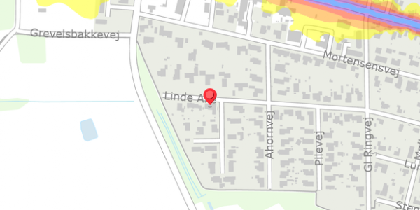 Trafikstøjkort på Linde Alle 59, . , 8963 Auning
