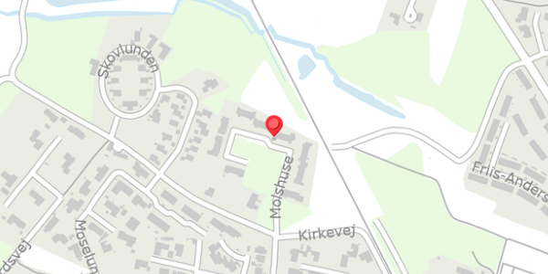 Trafikstøjkort på Molshuse 16, 8963 Auning