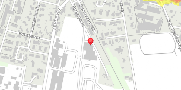 Trafikstøjkort på Torvegade 3, . , 8963 Auning