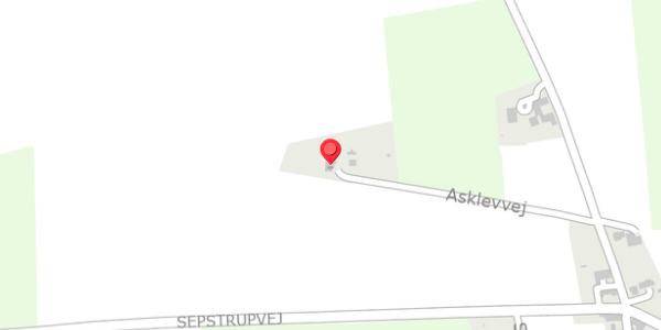 Trafikstøjkort på Asklevvej 6, 8653 Them