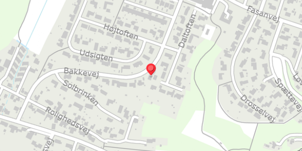 Trafikstøjkort på Bakkevej 12, 8654 Bryrup