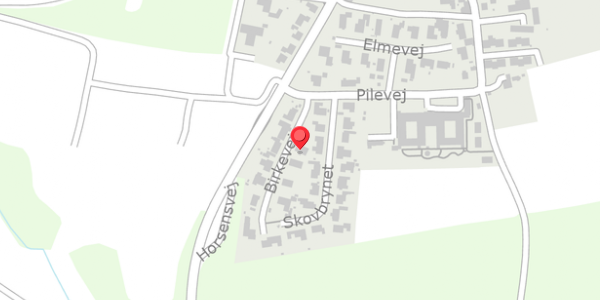 Trafikstøjkort på Birkevej 1, 8653 Them