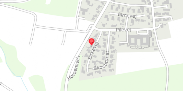 Trafikstøjkort på Birkevej 6, 8653 Them