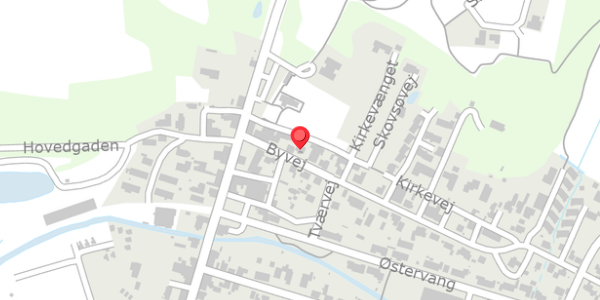 Trafikstøjkort på Byvej 13, 8654 Bryrup