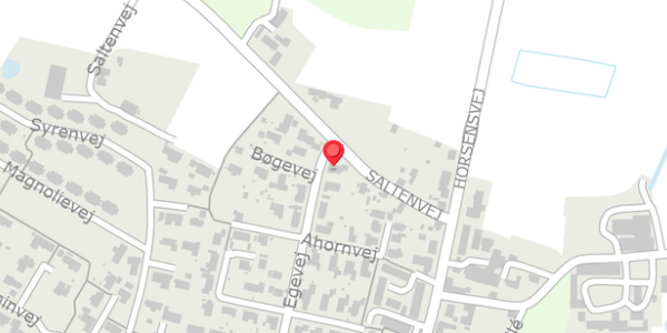 Trafikstøjkort på Egevej 1, 8653 Them