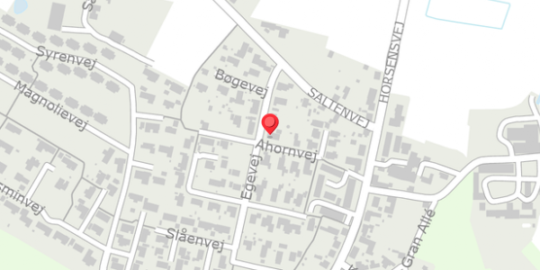 Trafikstøjkort på Egevej 7, 8653 Them