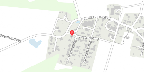 Trafikstøjkort på Hedevang 2, 8654 Bryrup