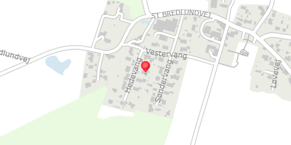 Trafikstøjkort på Hedevang 3, 8654 Bryrup