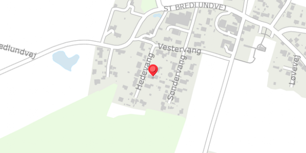 Trafikstøjkort på Hedevang 5, 8654 Bryrup