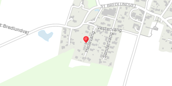 Trafikstøjkort på Hedevang 8, 8654 Bryrup