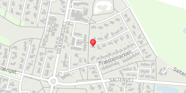 Trafikstøjkort på Præstemarken 24, 8653 Them