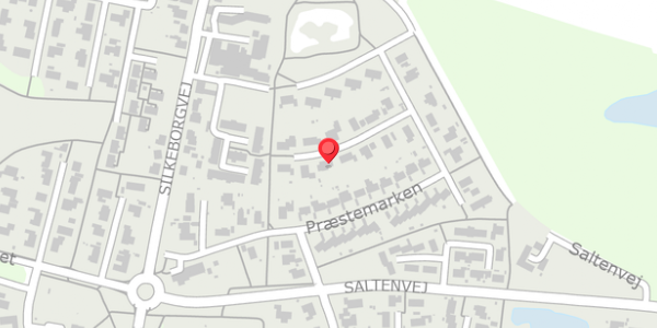 Trafikstøjkort på Præstemarken 28, 8653 Them