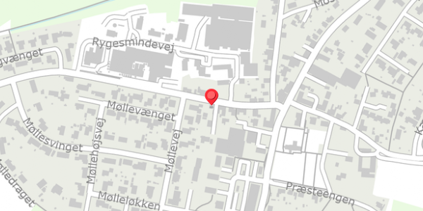 Trafikstøjkort på Rustrupvej 11, 8653 Them