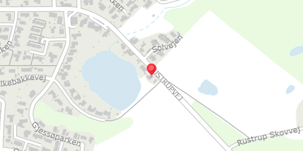 Trafikstøjkort på Rustrupvej 35, 8600 Silkeborg