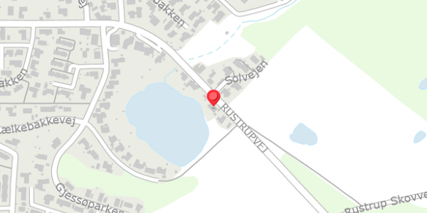 Trafikstøjkort på Rustrupvej 35A, 8600 Silkeborg