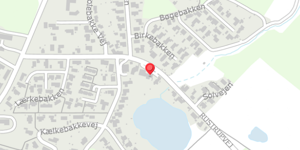 Trafikstøjkort på Rustrupvej 43, 8600 Silkeborg